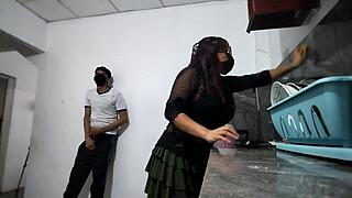 Neighbor Masturbates Degenerately Staring at Me Hungrily