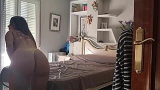 ana's back making cocks rock hard with her big tits and latina curves