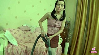 milo p fucks skinny teen after chores spreading legs for intense sex