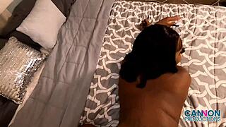 All-Natural Ebony Beauty Sexxxy's Wet Pussy Pounded Hard