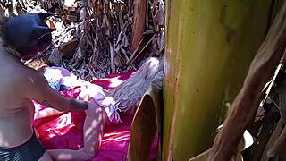 i fucked the hot redhead sex doll outdoors