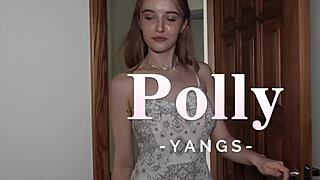 polly yang's pretty tits bounce wildly in rough hardcore fuck