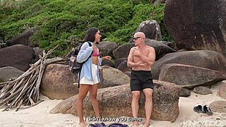 hooked up with beach stranger for wild pussy fuck