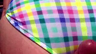 katarinakitty kneels poolside, teasing before deep throating cock submissively