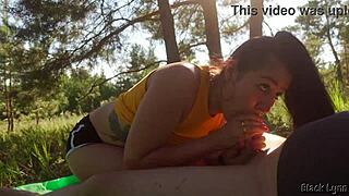 innocent picnic bts twists into juicy outdoor blowjob and ass cumshot