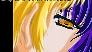 two beautiful lesbians explore passion gently in bed