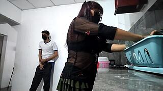 Neighbor Masturbates Degenerately Staring at Me Hungrily