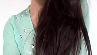 SEXY TAYLOR VIXEN STRIPS NUDE, CARESSING BIG TITS AND PUSSY SENSUALLY