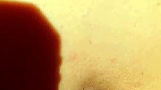 mature horny wife spreads shaved wet pussy and thong on cam