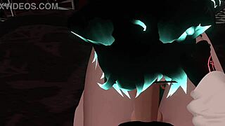 Hex Sucks Random Monster Cock Submissively In Wild VRChat ERP Fun!