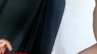 Pregnant Latina model flaunts big ass pussy in sexy black lingerie