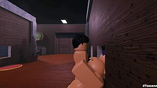 Stranger's massive cock ravages slutty bitch through tight glory hole walls