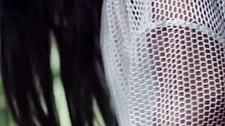 Claudia Bavel STRIPTEASE and OUTDOOR MASTURBATION Compilation Frenzy