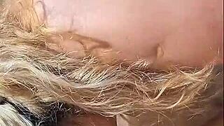 hotwife pam cuckold fucks college stud raw christmas no condom creampie