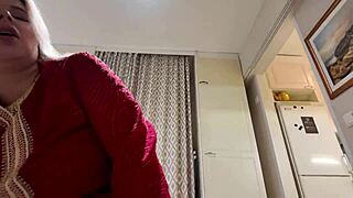 beautiful iranian housewife enjoys playful homemade fun at home with her partner