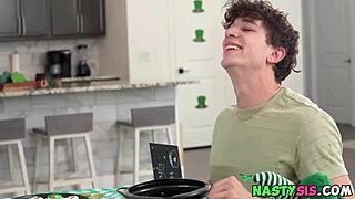 Hot kissing booth with friends turns into wild fuck session