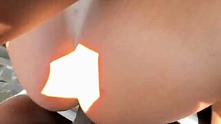 Japanese beauty bares huge ass on road for stranger BBC pounding