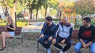 christen courtney takes 3on1 dp with gagging deepthroat ass to mouth and cum