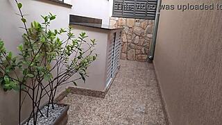 Brazilian Housewife Teases Gas Delivery Guy Into Sucking Cock Cum Swallow