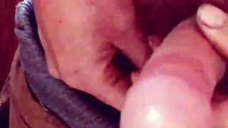 hey, check out this quick foreskin handjob play