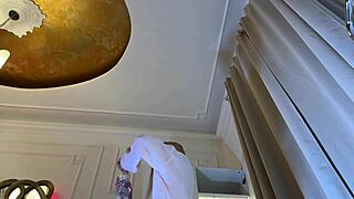 Skinny Slut Strips No Panties for Hot Lesbian Girlfriend Casting Tease