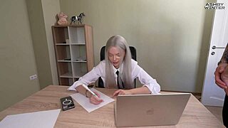 I couldn't resist fucking my hot student slut mid-lesson