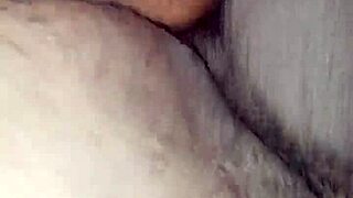 Creamy Pink Pussy Spread Wide Open Close-Up