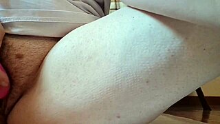 italian milf masturbates hairy ass pussy with glycerin suppository