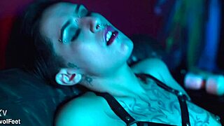 Goddess Nick Teases Foot Lover with Wet Pussy Toes Sucking and Vibrator Domination in Heels