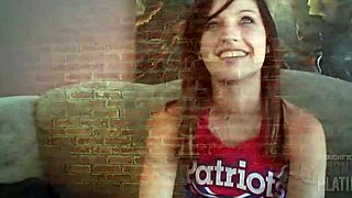 Skinny brunette Mary Jane rides dildo cheerleader casting tryouts