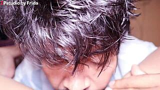 Pov devouring sexy latina slut's tasty wet pussy