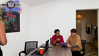 Boss latina milf Carla Morelli rides rough big white cock doggystyle