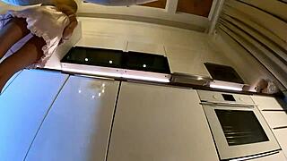 Skinny Slut Strips No Panties for Hot Lesbian Girlfriend Casting Tease