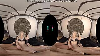 POV: SEXY BLONDE KAY CARTER BENDS OVER TO TEST YOUR SWING WITH WILD RIDES