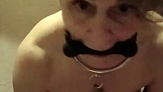 Humiliated European Maid Slave Flashes Whore in Tiny Apron