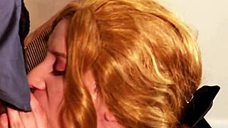 british redhead nurse tempts patient with hungry blowjob lips