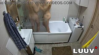 Luuv Esteban And Foxy Shower Nude, Natural Tits Dripping Wet