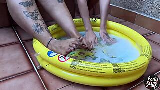 skinny tattooed babe swaps domination skills with curvy bbw milf