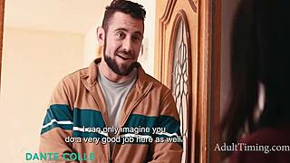 fuck yeah, british masseuse ditches lesbian ways to ride oiled coach cock!