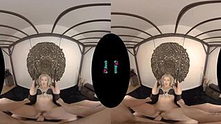 POV: SEXY BLONDE KAY CARTER BENDS OVER TO TEST YOUR SWING WITH WILD RIDES