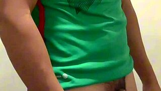 mexican futbolista strokes cock furiously in gym bathroom