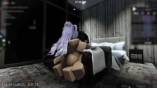 if she rides my cock making me cum twice i'll be her personal dildo toy for a month part 2