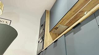 housewife flashes panties in heels stockings