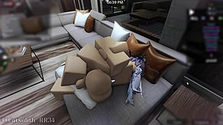 if she rides my cock making me cum twice i'll be her personal dildo toy for a month part 2