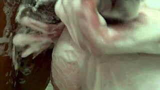 Naughty teen's tight ass wrecked by massive 12-inch cock in shower