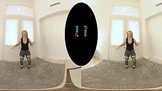 POV: SEXY BLONDE KAY CARTER BENDS OVER TO TEST YOUR SWING WITH WILD RIDES