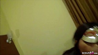 German tourist pounds bareback Thai hooker pussy during Bangkok street holiday