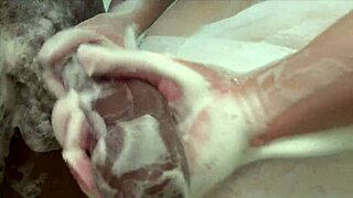 Naughty teen's tight ass wrecked by massive 12-inch cock in shower