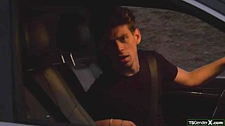 Busty Trans Hitchhiker Brittney Kade Craves Instant Bareback Anal Fuck