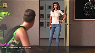 jogging milf wife with big tits ass tempts me hard